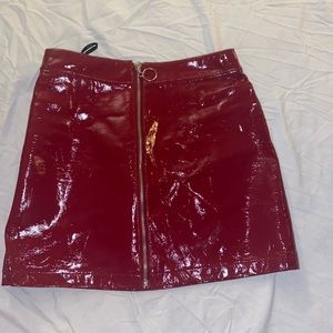 forever 21 leather mini skirt